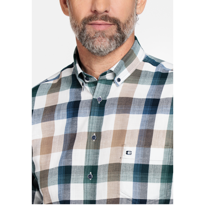 Giordano Regular Fit Cotton Check Shirt 227308