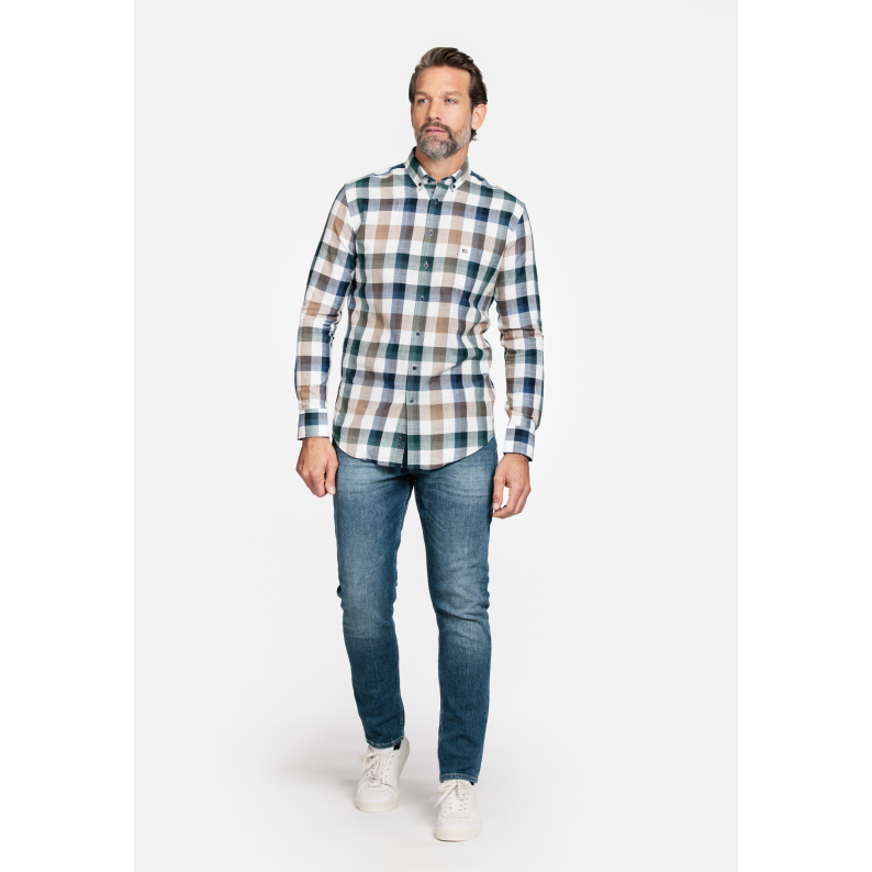 Giordano Regular Fit Cotton Check Shirt 227308