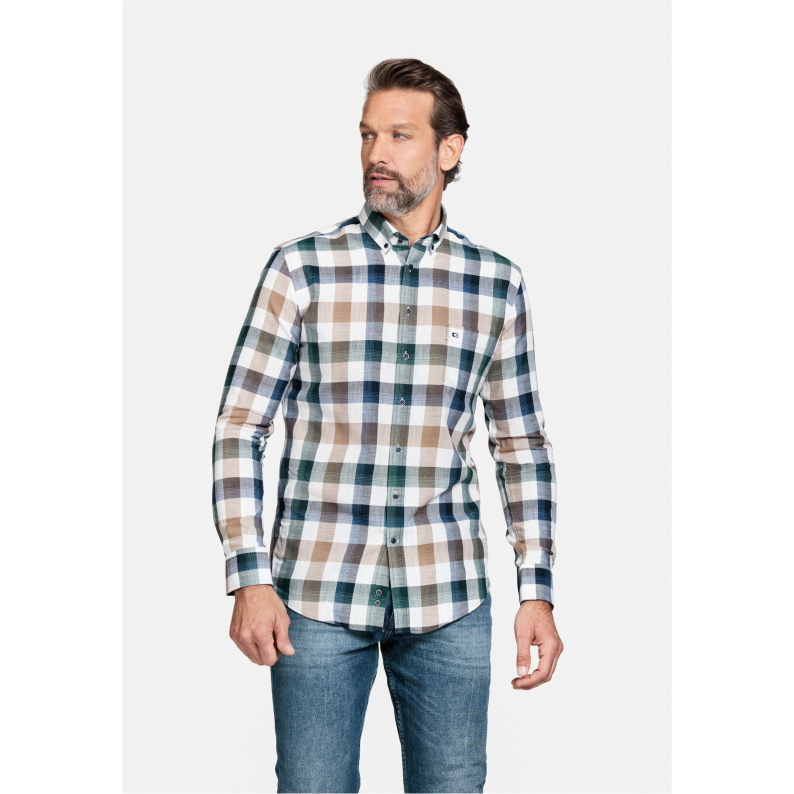 Giordano Regular Fit Cotton Check Shirt 227308