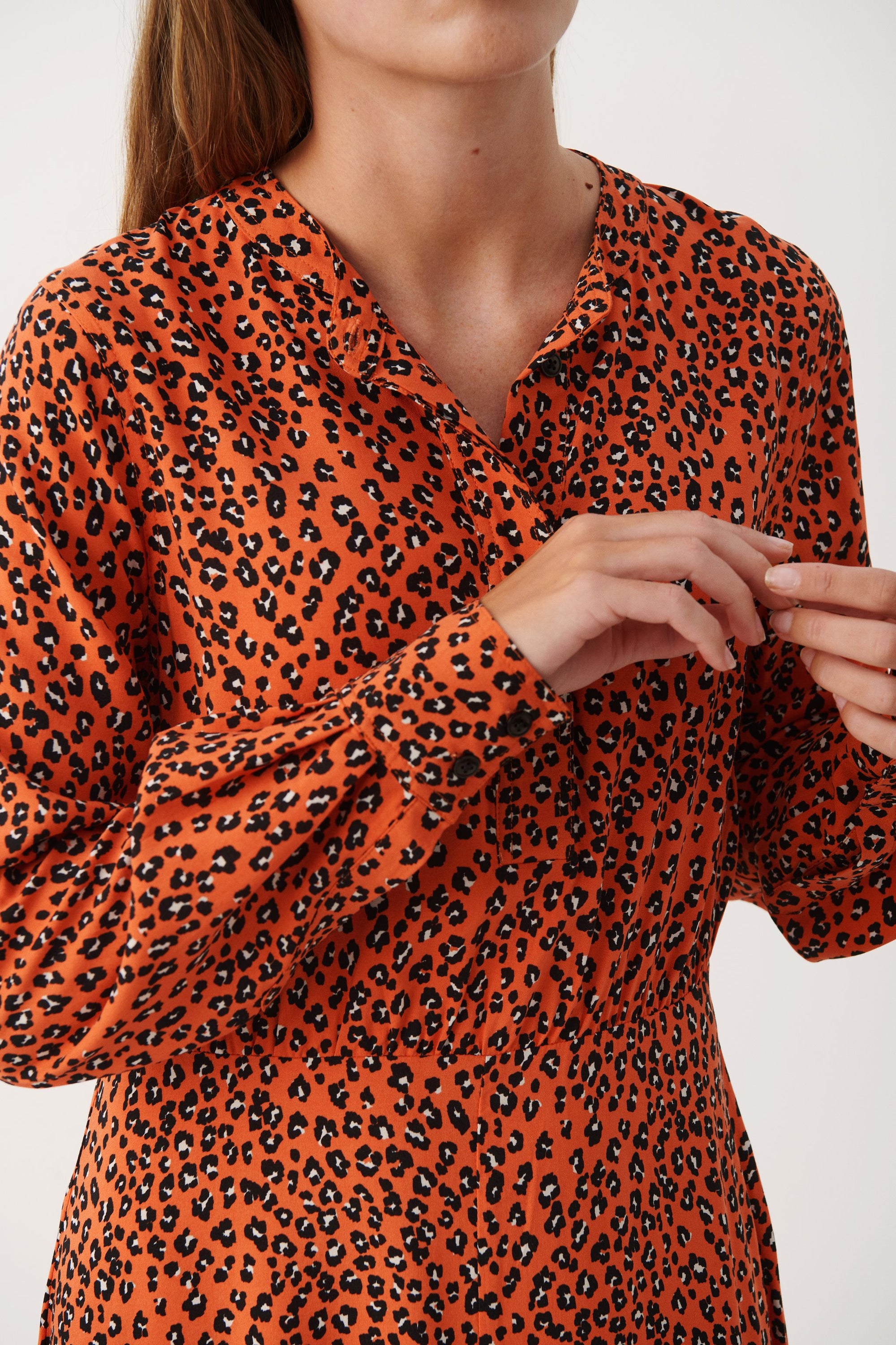 Part Two Viona Leopard Midi Dress 7394