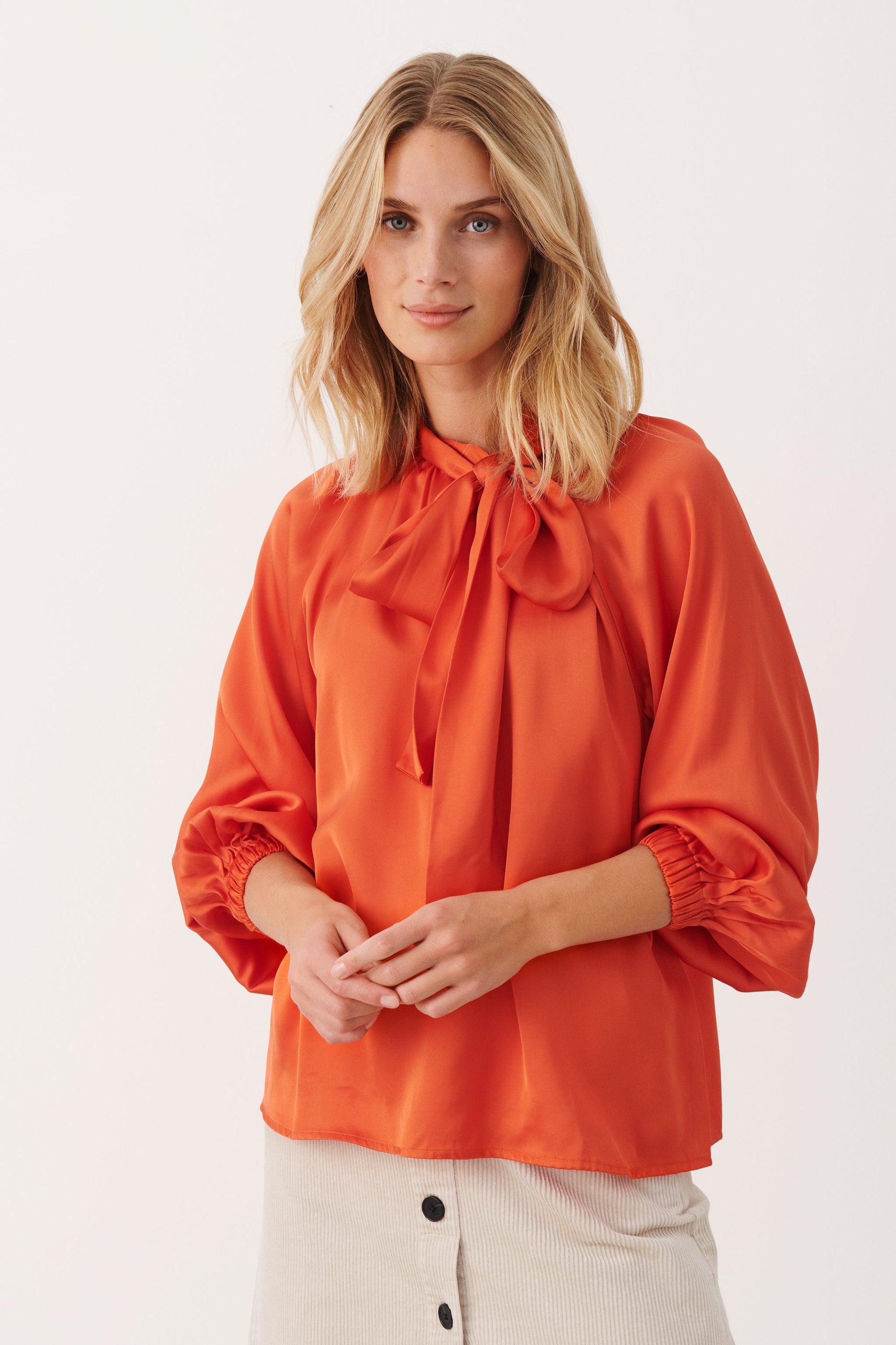 Part Two Villa Blouse in Koi Orange 7413