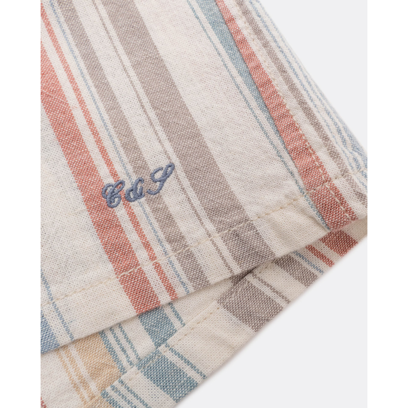 Colours &amp; Sons Linen Blend Shorts Multicolour Stripes 9223-987