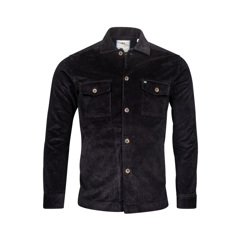 Giordano Stretch Cord Overshirt 227512 Navy