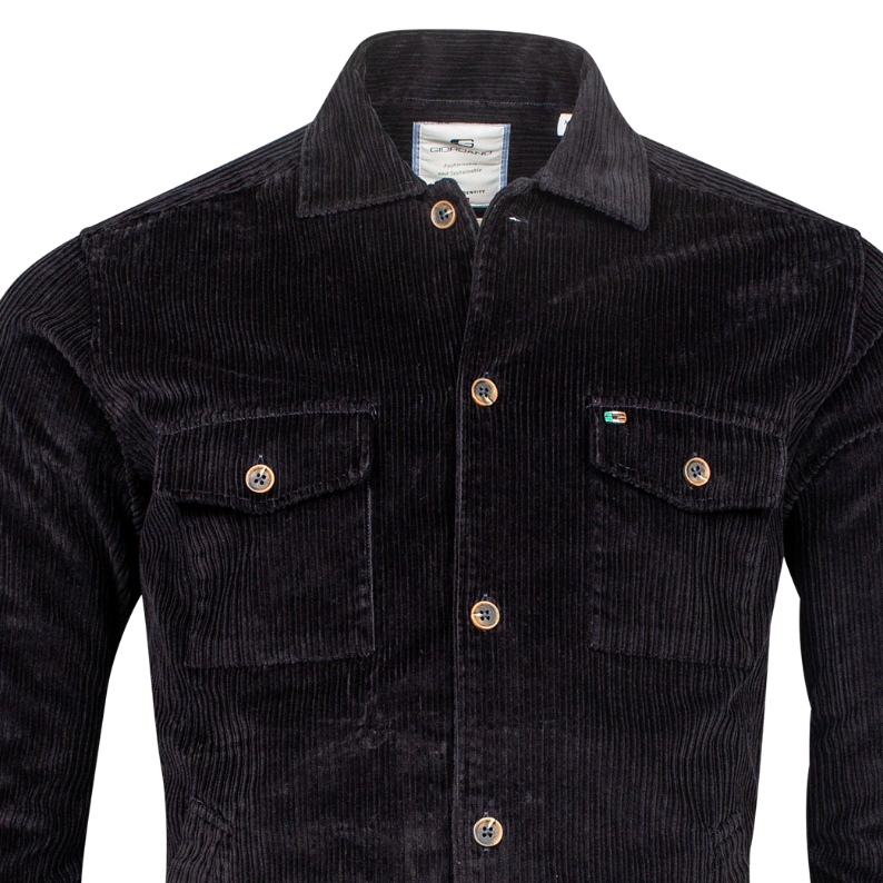 Giordano Stretch Cord Overshirt 227512 Navy