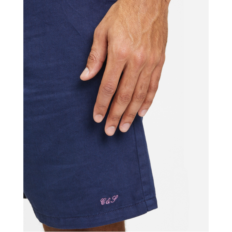 Colours &amp; Sons Linen Blend Shorts 9223-980 - Navy