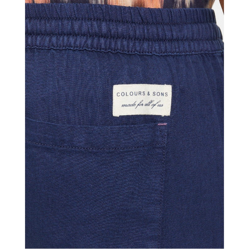 Colours &amp; Sons Linen Blend Shorts 9223-980 - Navy