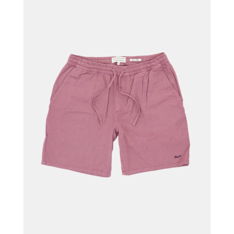 Colours &amp; Sons Linen Blend Shorts 9223-980 - Plum