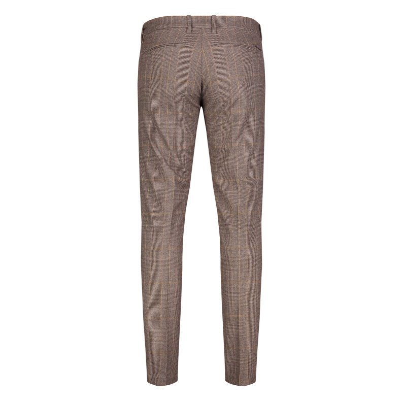 MAC Lennox Modern Cut Flannel Check Chino 6344-00-0732L - Sand